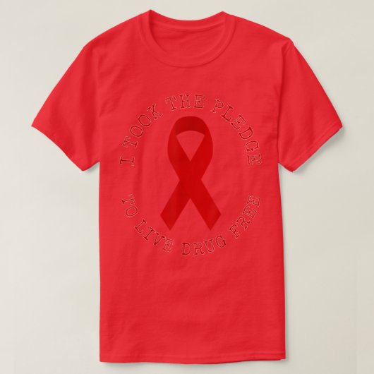 Drug Free Zone T  Tシャツ (デザイン正面)