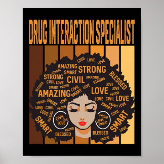 Drug Interaction Specialist Black History Month Pr ポスター