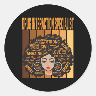 Drug Interaction Specialist Black History Month Pr ラウンドシール