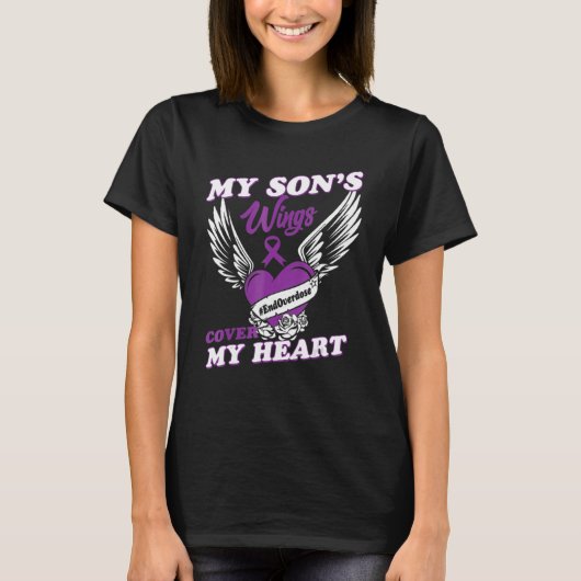 Drug Overdose Awareness Purple Ribbon Tシャツ (正面)