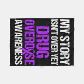 Drug Overdose Awareness Warrior Survivor 46  フリースブランケット (正面(横))