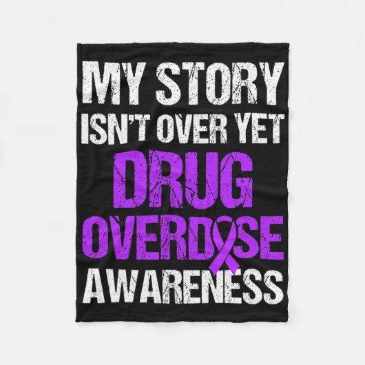 Drug Overdose Awareness Warrior Survivor 46  フリースブランケット (正面)