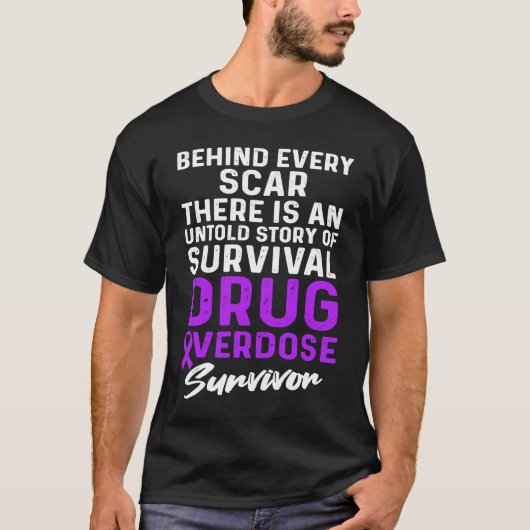 Drug Overdose Awareness Warrior Survivor Tシャツ (正面)