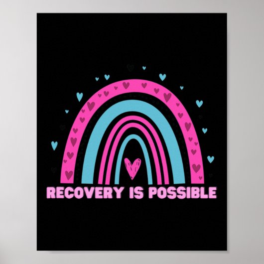 Drug Recovery Is Possible Month Overdose Awareness ポスター (正面)
