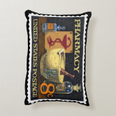 ~Druggist~Apothecary薬学Rx Stamp~Pharmacist アクセントクッション (裏面(縦))