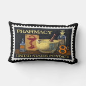 ~Druggist~Apothecary薬学Rx Stamp~Pharmacist ランバークッション (裏面)