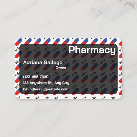 drugstore Business card (editable) 名刺 (正面)
