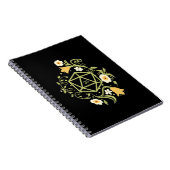 Druid D20サイコロ植物と花テーブルトップRPG ノートブック (右側)