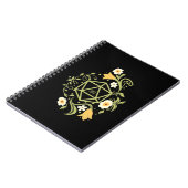 Druid D20サイコロ植物と花テーブルトップRPG ノートブック (左側)