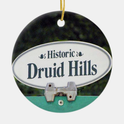Druid Hills、Druid Hills Atlanta、Druid Hills セラミックオーナメント (正面)