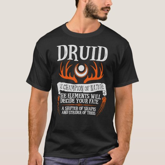 DRUID, THE CHAMPION OF NATURE - Dungeons &amp; Dra Tシャツ (正面)