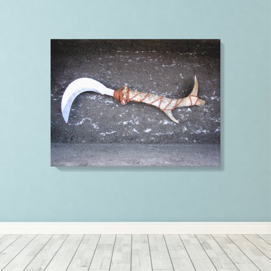 Druida, bolline, druid, hoz, wicca キャンバスプリント (インサイチュ (ウッドフロア))