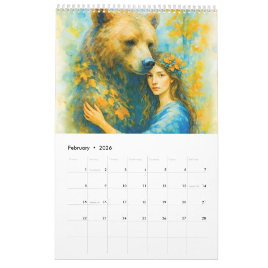 Druidic Whispers – Nature’s Guardians カレンダー (2月 2026)