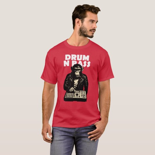 Drum and Bass Monkey Tシャツ (正面フル)