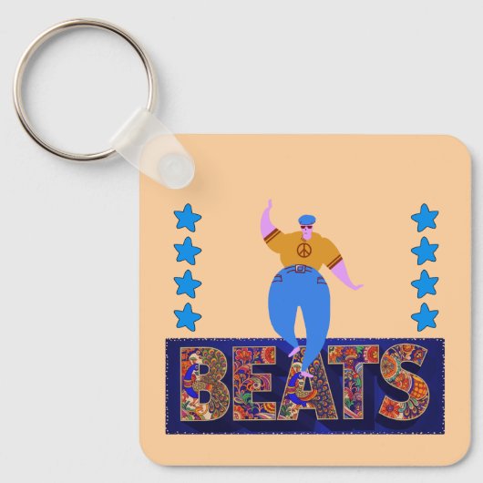 drum beats キーホルダー (正面)