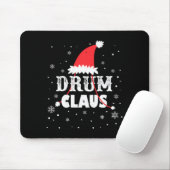 Drum Claus Santa Christmas Drummer Long Sleeve  マウスパッド (マウス)