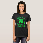 Drum Girl  St Patrick s Day Female Drummer Drum Pl Tシャツ (正面フル)