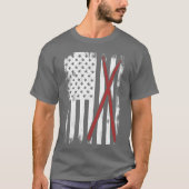 Drum Kit USA Flag friend Tシャツ (正面)