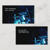 Drum Lessons音楽教師 名刺 (正面/裏面)