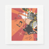 Drum Set Music スタンダードランチョンナプキン (正面)