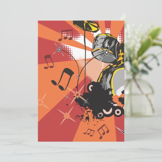 Drum Set Music 招待状 (スタンド正面)