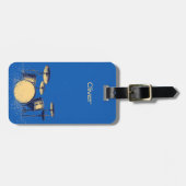 Drum Set on Blue ラゲッジタグ (正面横)