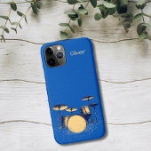 Drum Set on Blue Case-Mate iPhoneケース