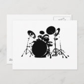 drum set PNG ポストカード (正面/裏面)