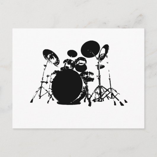 drum set PNG ポストカード (正面)