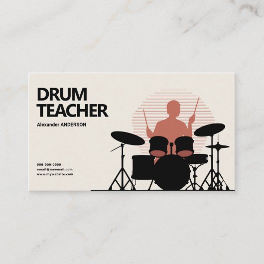 Drum Teacher 名刺 (正面)