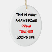 drum teacher, awesome セラミックオーナメント (右)