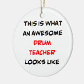 drum teacher, awesome セラミックオーナメント (左)