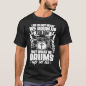 Drum Up For God Jesus Drumming Percussion Christia Tシャツ (正面)