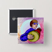 Drumer boy 缶バッジ (正面&裏面)