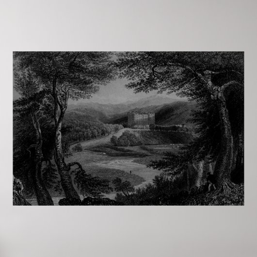 Drumlanrig Castle, Dumfrieshireの見解 ポスター (正面)