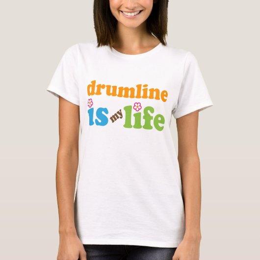 Drumlineのギフトの女の子 Tシャツ (正面)