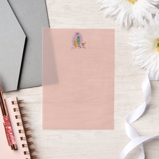 Drummer 1 beige vellum papers ベラム紙招待状 (ウェディング)