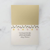 Drummer Boy Playing His Drum for Baby in Manger カード (内部)