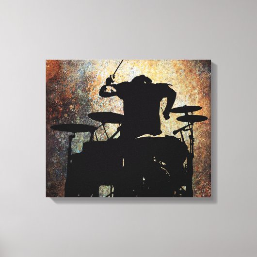 Drummer canvas 2, Copyright Karen J Williams キャンバスプリント (正面)