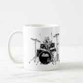 Drummer Cat of the Atomic Nyanckos コーヒーマグカップ (左)