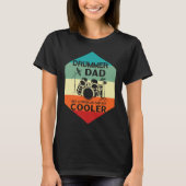 Drummer Dad Like A Regular Dad But Cooler Drummer Tシャツ (正面)