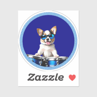 drummer dog シール