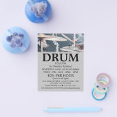 Drummer, Drum Lessons Advertising チラシ (シングル)