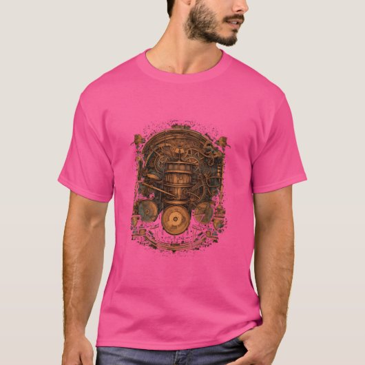 Drummer Drum Set Steampunk Drumset Drumming Drums  Tシャツ (正面)