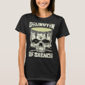 Drummer Drums Music Drum Set Drumming Instrument P Tシャツ (正面)