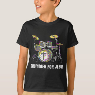 Drummer For Jesus - Christian Bandミュージシャンワーシ Tシャツ