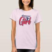 Drummer Girl Retro Tシャツ (正面)