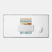 Drummer Grandpa Like a Regular Grandpa But Cooler  デスクマット (キーボード&マウス)