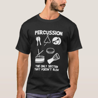 Drummer Marching Band Orchestra Percussion Tシャツ