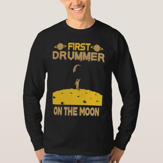 Drummer On The Moon Tシャツ (正面)